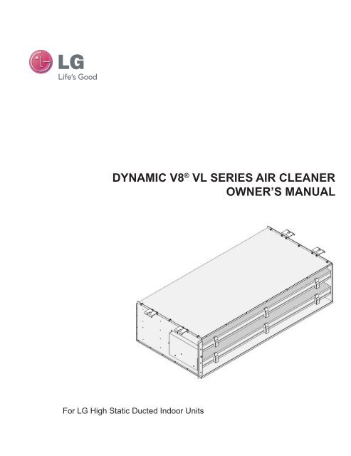 dynamic v8® vl series air cleaner owner's manual - LG-VRF.com