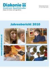 Jahresbericht 2010 - Zentrum Spattstrasse