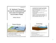 16. Sediment Transport Across the Continental Shelf and Lead-210 ...