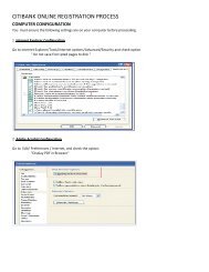 CITIBANK ONLINE REGISTRATION PROCESS - TSTT E-Service