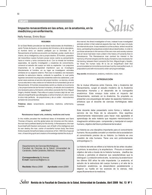 contenido revista.cdr - Portal de Revistas ElectrÃ³nicas-Universidad ...