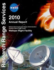 Research Rang e Services 2010 - NASA Goddard Space Flight ...