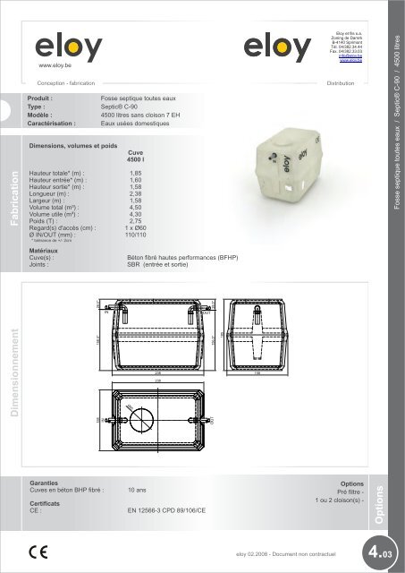 C90 4500l - Chaux de Contern