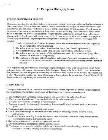 past ap european history essays past ap european history essays