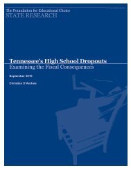 Tennessee's High School Dropouts - The Friedman Foundation For ...