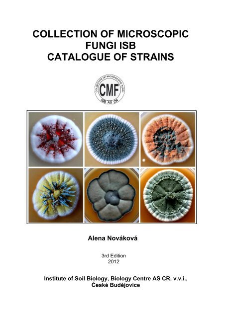 collection of microscopic fungi isb catalogue of strains