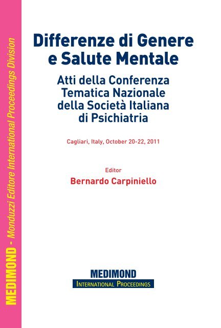 Prefazione Differenze di genere e salute mentale - MEDIMOND