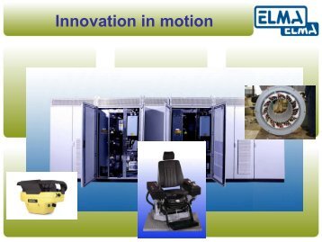 Innovation in motion - Elma BV