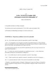 LOI nÃ‚Â° 93-933 du 22 juillet 1993 rÃƒÂ©formant le ... - EUDO Citizenship