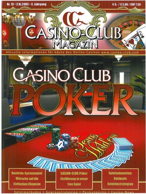 CASINO-CLUB Ein - CasinoClub Magazin