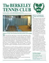 We - The Berkeley Tennis Club