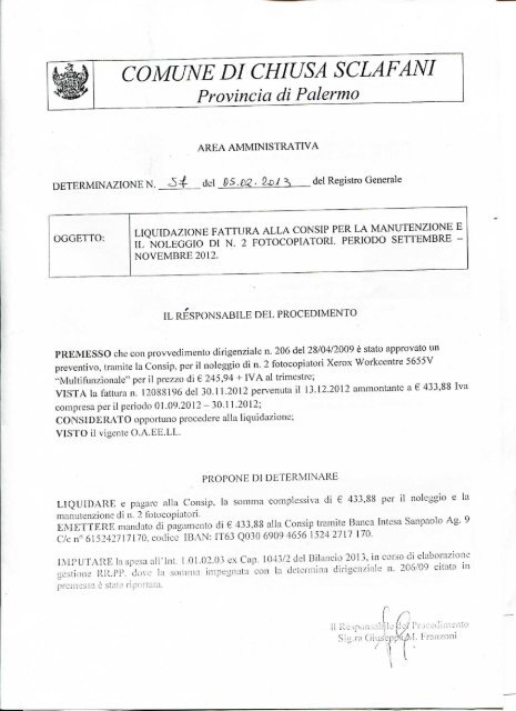 liquidazione e pagamento Arca - Contabilità