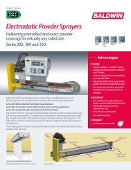 Electrostatic Powder Sprayers - Baldwin Technology Company, Inc.