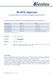 Ni-NTA Agarose - Biontex Laboratories