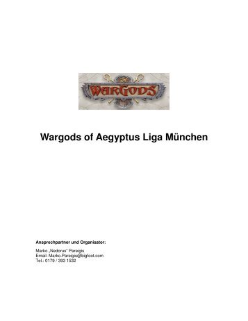 Wargods of Aegyptus Liga München