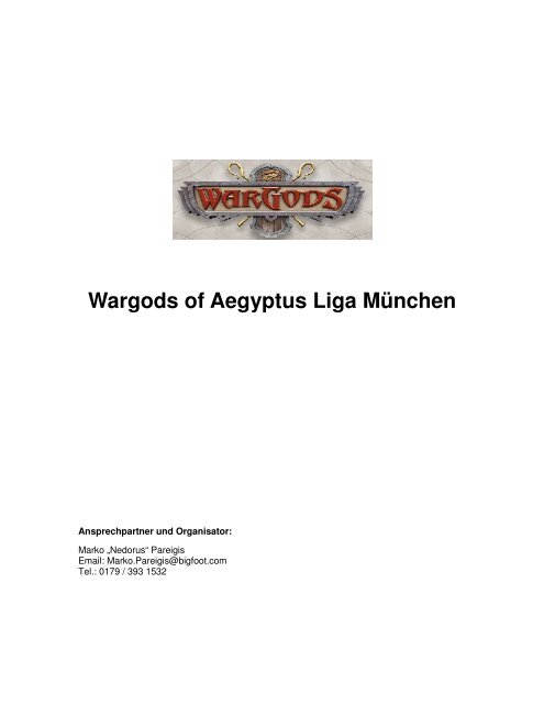 Wargods of Aegyptus Liga München