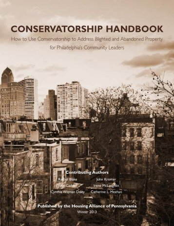 conservatorship handbook - Housing Alliance of Pennsylvania