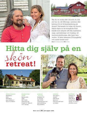 Hitta dig sjÃ¤lv pÃ¥ en retreat! - Free