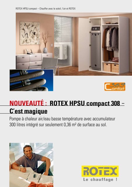 NOUVEAUTÃ : ROTEX HPSU compact 308 - C'est magique - Av2l.fr