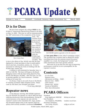 PCARA Update March 2005 - Computer.Net!