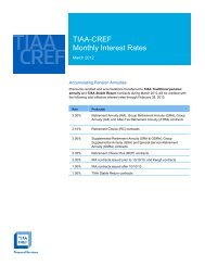 Fact Sheet 1-Column - TIAA-CREF Institute