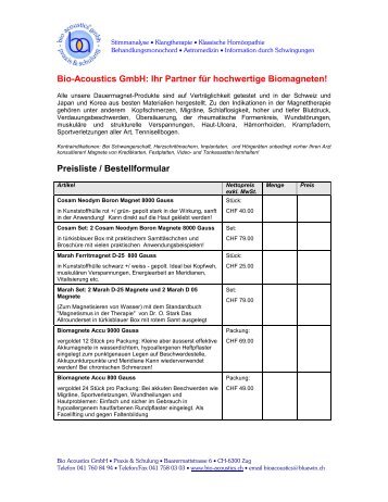 Bio-Acoustics GmbH: Ihr Partner für hochwertige Biomagneten ...