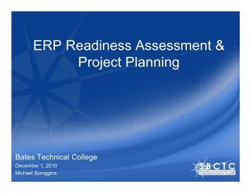 ERP Readiness Assessment & Project Planning - Washington State ...