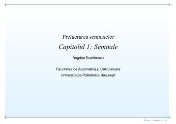 Capitolul 1: Semnale