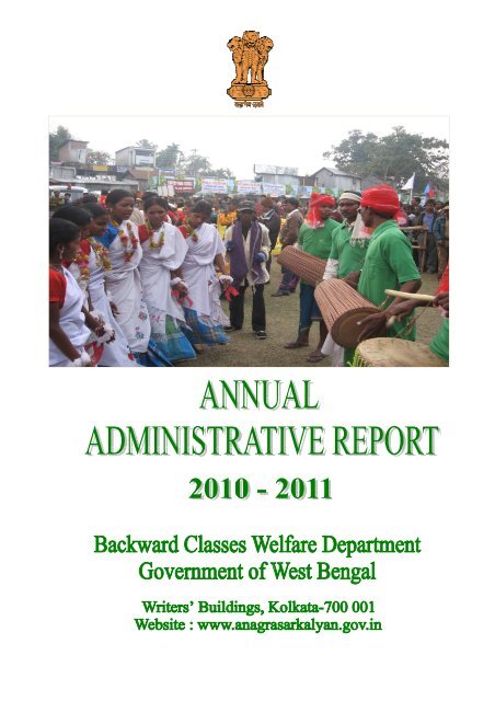 Annual Administrative Report Backward Classes Welfare Department