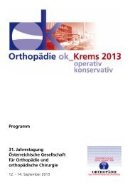 Programm - Österreichische Gesellschaft für Orthopädie