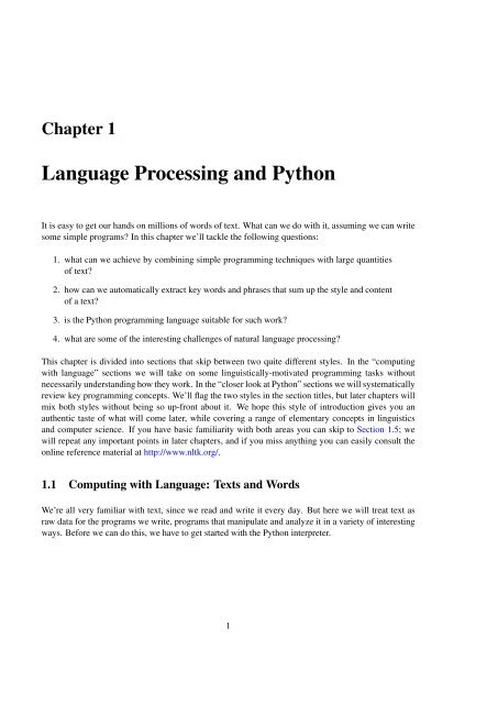 PDF) Natural Language Processing with Python Steven Bird 2009