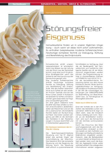 Störungsfreier Eisgenuss - Panasonic Electric Works Austria GmbH