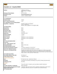 Graphtek LLC Graphite MSDS - The Naked Whiz