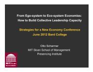 From Ego-system to Eco-system Economies: How to ... - Otto Scharmer