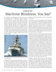 Maritime Blindness, You Say? - Canadian Naval Review