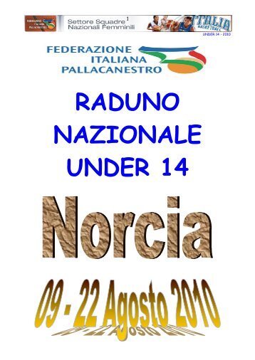 RADUNO NAZIONALE UNDER 14