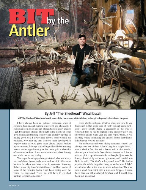 Bit by the Antler - Big Buck Magazine