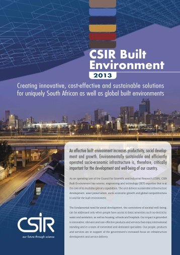 CSIR Built Environment