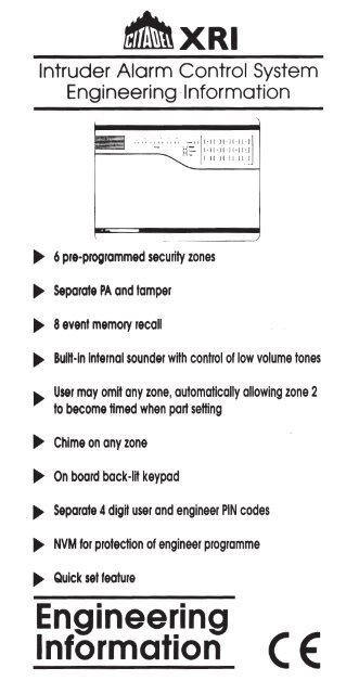 Optima XM6 - MAS (Moreton Alarm Supplies)