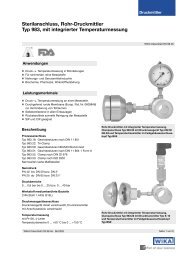Sterilanschluss, Rohr-Druckmittler Typ 983, mit integrierter ...