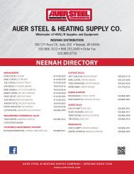 Neenah Residential Linecard - Auer Steel & Heating Supply Co.