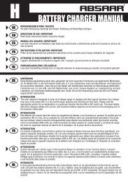 BATTERY CHARGER MANUAL - Absaar