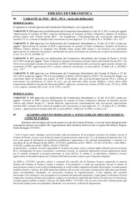 Notiziario 1/2012 - Collegio dei Geometri della Provincia di Parma