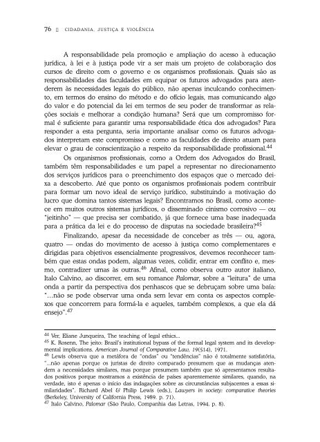 Lendo as ondas do âMovimento de Acesso Ã  JustiÃ§aâ: epistemologia ...