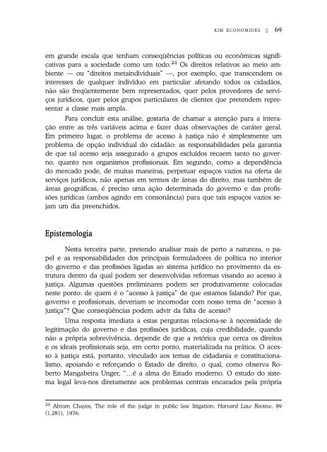 Lendo as ondas do âMovimento de Acesso Ã  JustiÃ§aâ: epistemologia ...