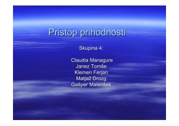 Pristop prihodnosti