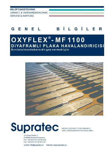oxyflex -mf 1100 - Supratec