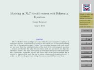 Modeling an RLC circuit's current with Differential Equations