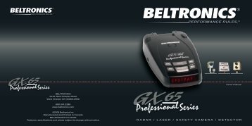 GX65 Owner's Manual - Beltronics