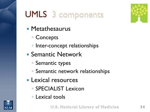 Using SNOMED CT with the UMLS - Medical Ontology Research